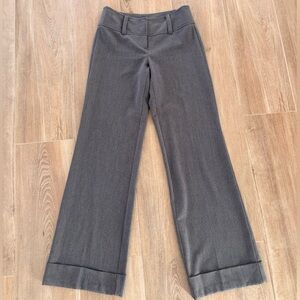 Tracy Evans Gray Wide-Leg Pants
